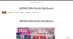 Desktop Screenshot of bayanusapnw.wordpress.com