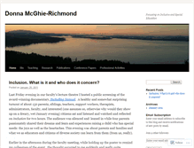 Tablet Screenshot of donnamcghierichmond.wordpress.com
