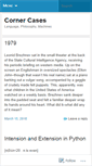 Mobile Screenshot of cornercases.wordpress.com