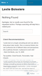 Mobile Screenshot of leslieboissiere.wordpress.com