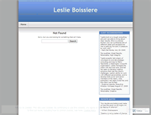 Tablet Screenshot of leslieboissiere.wordpress.com