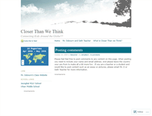 Tablet Screenshot of closerthanwethink.wordpress.com