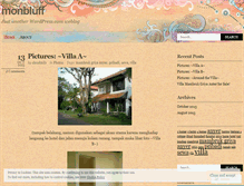 Tablet Screenshot of monbluff.wordpress.com