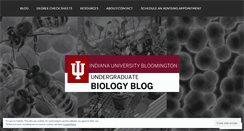 Desktop Screenshot of hoosierbiology.wordpress.com