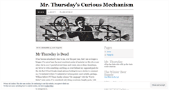 Desktop Screenshot of mrthursday.wordpress.com