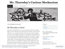 Tablet Screenshot of mrthursday.wordpress.com