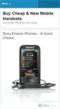 Mobile Screenshot of newmobilehandsets.wordpress.com