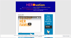 Desktop Screenshot of herovation.wordpress.com