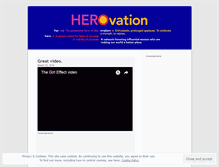 Tablet Screenshot of herovation.wordpress.com