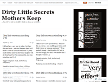 Tablet Screenshot of dirtylittlesecretsmotherskeep.wordpress.com