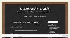 Desktop Screenshot of ilovewhatiwear.wordpress.com