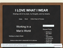 Tablet Screenshot of ilovewhatiwear.wordpress.com