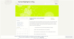 Desktop Screenshot of harlemhighlights.wordpress.com