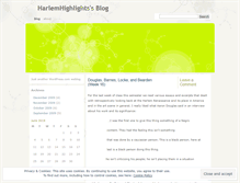 Tablet Screenshot of harlemhighlights.wordpress.com
