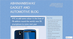 Desktop Screenshot of abhimanbiswas.wordpress.com