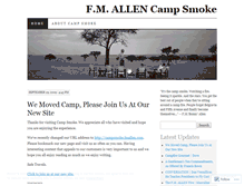 Tablet Screenshot of campsmoke.wordpress.com