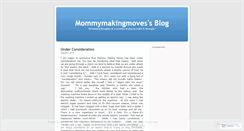 Desktop Screenshot of mommymakingmoves.wordpress.com