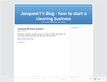 Tablet Screenshot of janquest1.wordpress.com