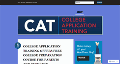 Desktop Screenshot of collegeapplicationtraining.wordpress.com