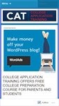 Mobile Screenshot of collegeapplicationtraining.wordpress.com