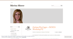 Desktop Screenshot of marinamunro.wordpress.com