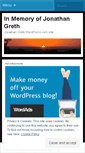 Mobile Screenshot of jonathangreth.wordpress.com