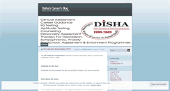 Desktop Screenshot of dishacareer.wordpress.com