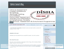 Tablet Screenshot of dishacareer.wordpress.com