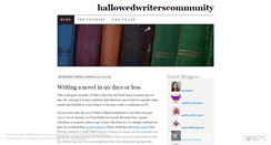 Desktop Screenshot of hallowedwriterscommunity.wordpress.com