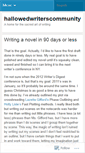 Mobile Screenshot of hallowedwriterscommunity.wordpress.com