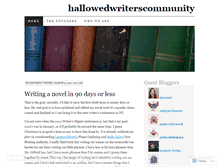 Tablet Screenshot of hallowedwriterscommunity.wordpress.com