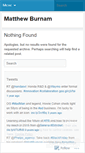Mobile Screenshot of matthewburnam.wordpress.com