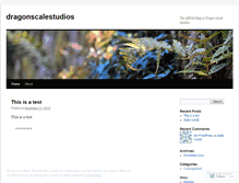 Tablet Screenshot of dragonscalestudios.wordpress.com
