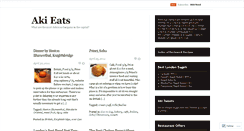 Desktop Screenshot of akieats.wordpress.com