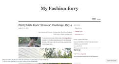 Desktop Screenshot of myfashionenvy.wordpress.com