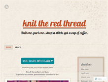 Tablet Screenshot of knittheredthread.wordpress.com