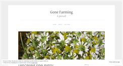 Desktop Screenshot of gonefarming.wordpress.com