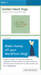 Mobile Screenshot of goldenheartyoga.wordpress.com