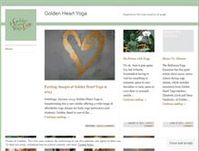 Tablet Screenshot of goldenheartyoga.wordpress.com