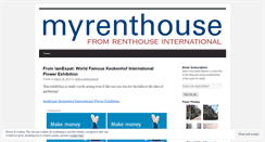 Desktop Screenshot of myrenthouse.wordpress.com
