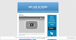 Desktop Screenshot of gpsinsport.wordpress.com