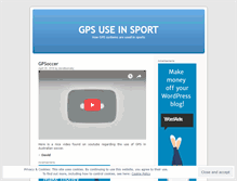Tablet Screenshot of gpsinsport.wordpress.com