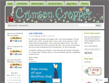 Tablet Screenshot of crimsoncropper.wordpress.com