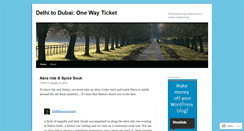 Desktop Screenshot of delhi2dubai1wayticket.wordpress.com