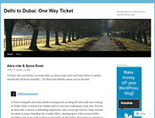 Tablet Screenshot of delhi2dubai1wayticket.wordpress.com