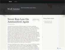 Tablet Screenshot of ammunitionsales.wordpress.com