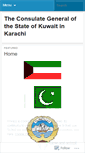Mobile Screenshot of kuwaitconskhi.wordpress.com