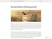 Tablet Screenshot of belowthedottedline.wordpress.com