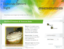 Tablet Screenshot of elaboratedessertnight.wordpress.com