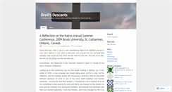 Desktop Screenshot of descant.wordpress.com